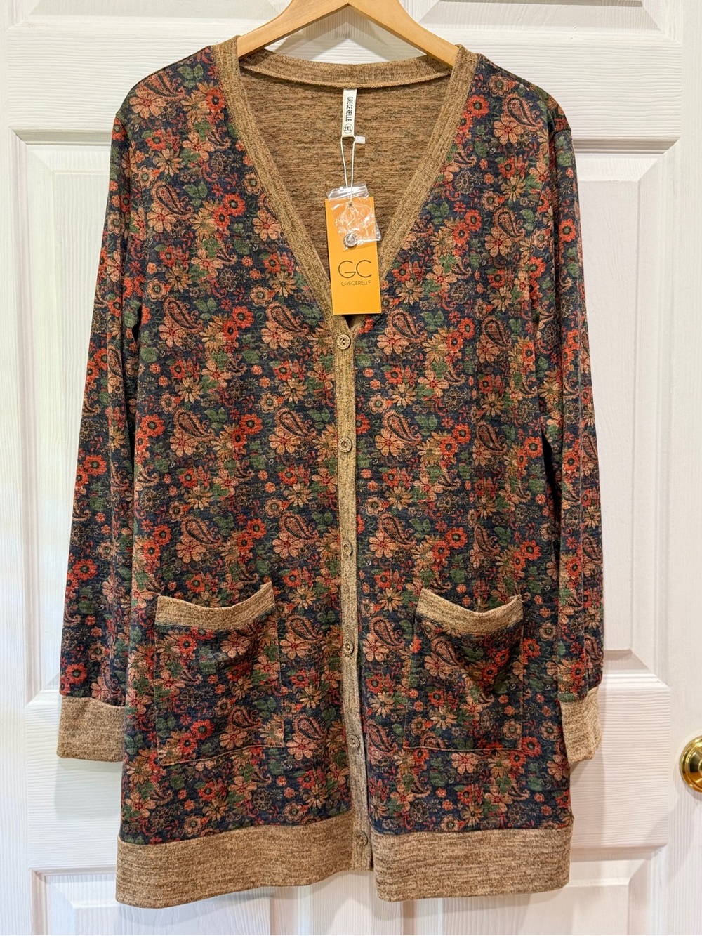 Grecerelle 2X Floral Cardigan-NWT